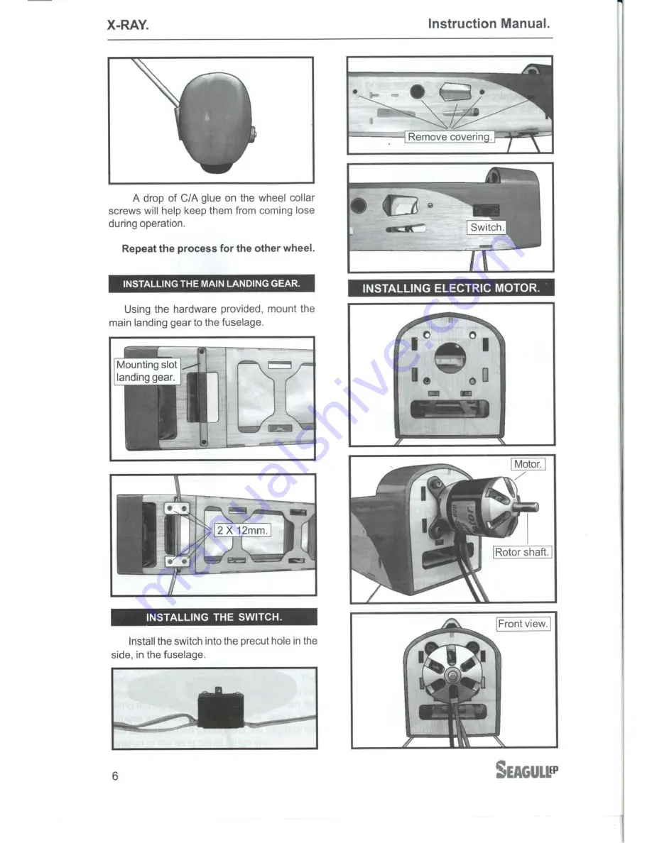 Seagull X-RAY Assembly Manual Download Page 6