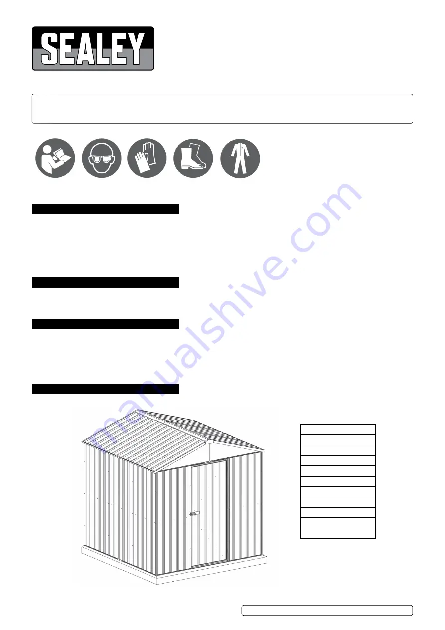 Sealey GSS2323.V2 Quick Start Manual Download Page 1