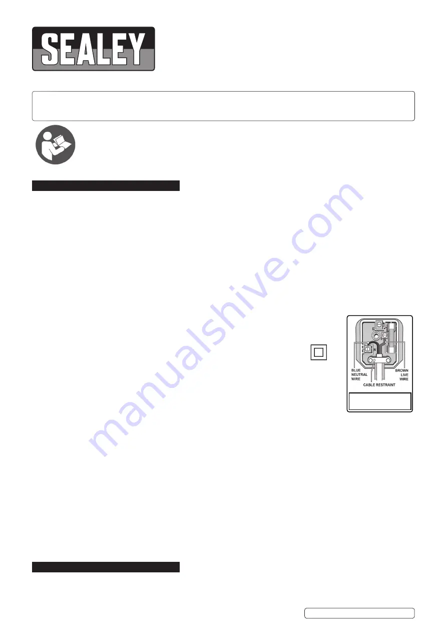 Sealey PC150A Quick Start Manual Download Page 1