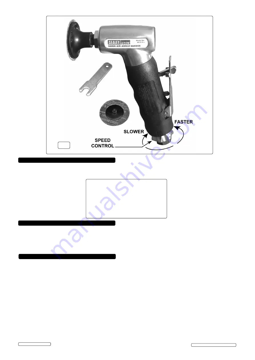 Sealey Power Tools SA19/S.V2 Instructions Download Page 2