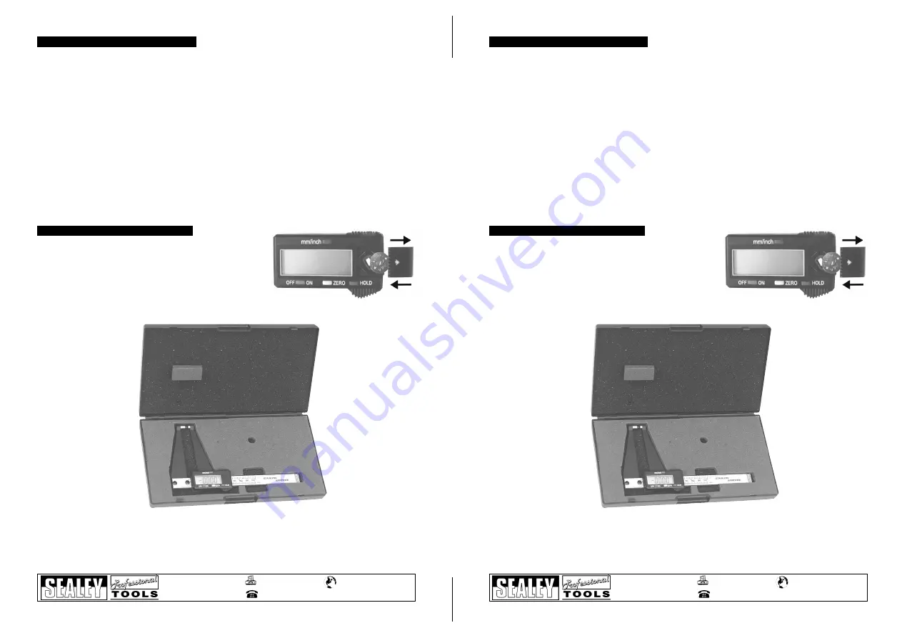 Sealey Professional Tools Auto Service VS0561 Скачать руководство пользователя страница 2