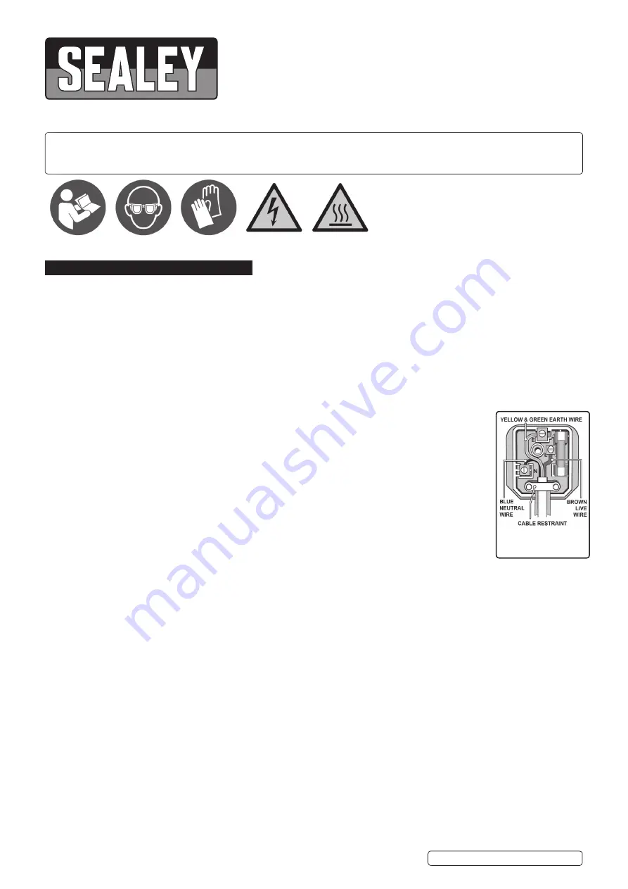 Sealey SCT09 Manual Download Page 1