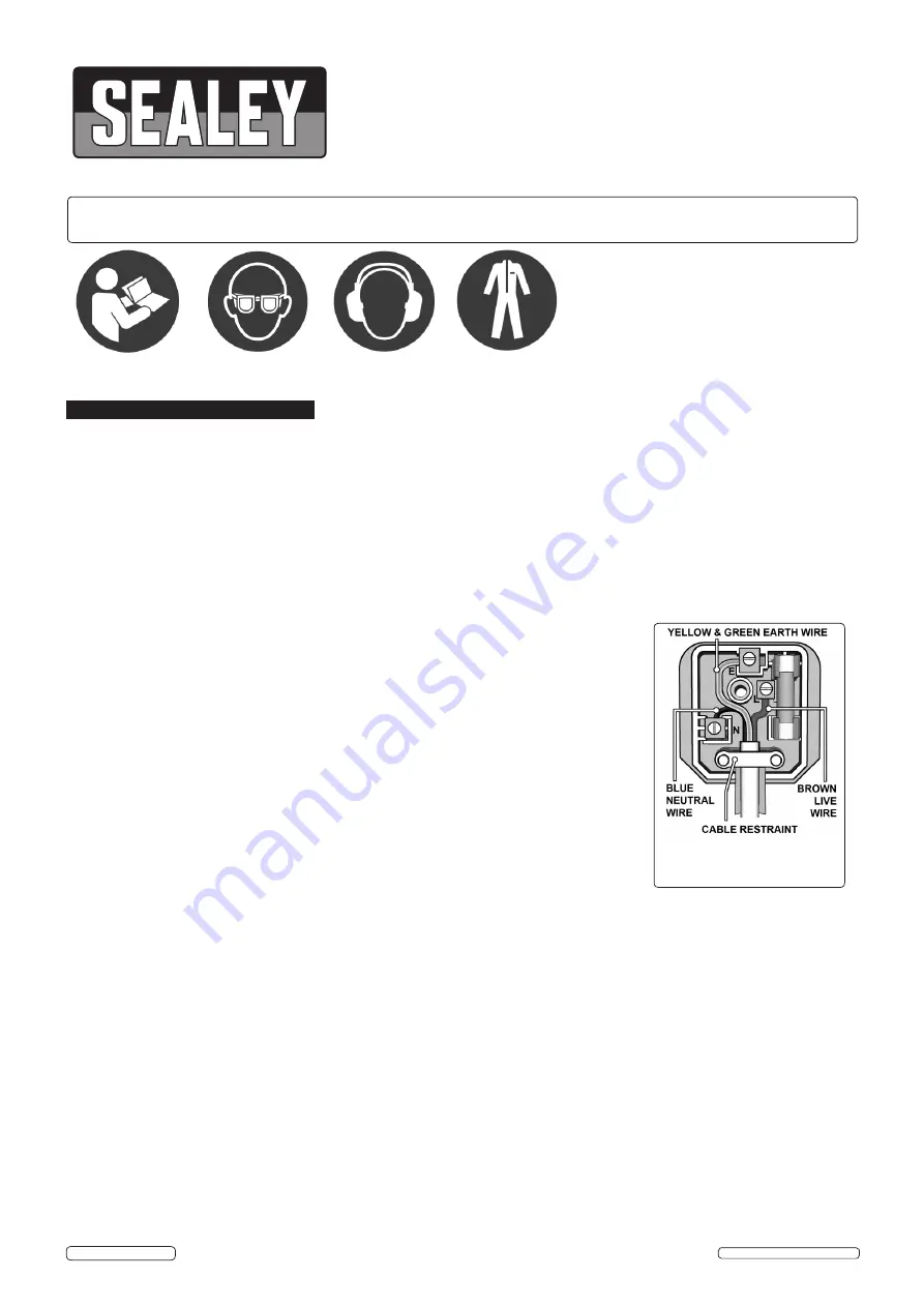 Sealey SM2502 Instructions Manual Download Page 2