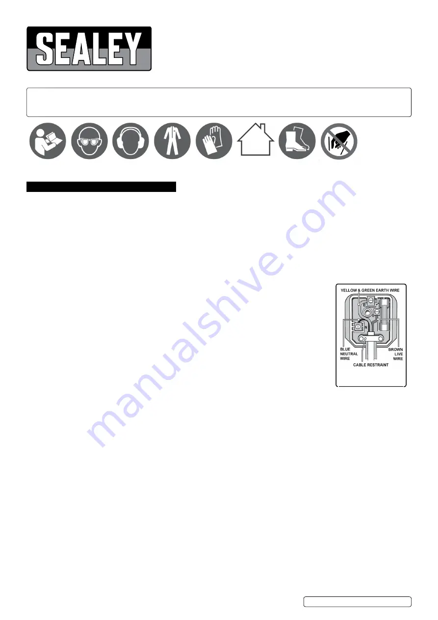 Sealey SM354CE Instructions Manual Download Page 1