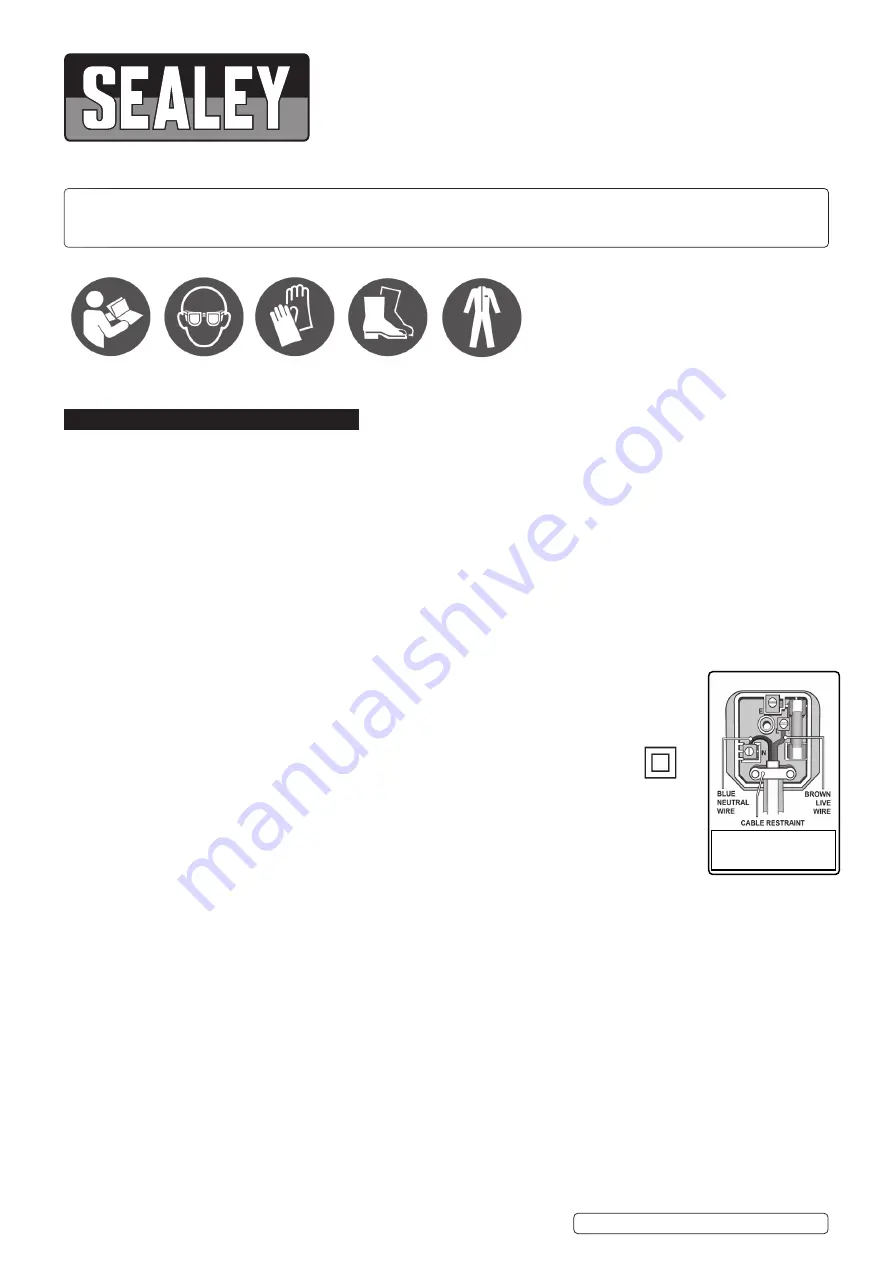 Sealey SPR001 Instructions Download Page 1