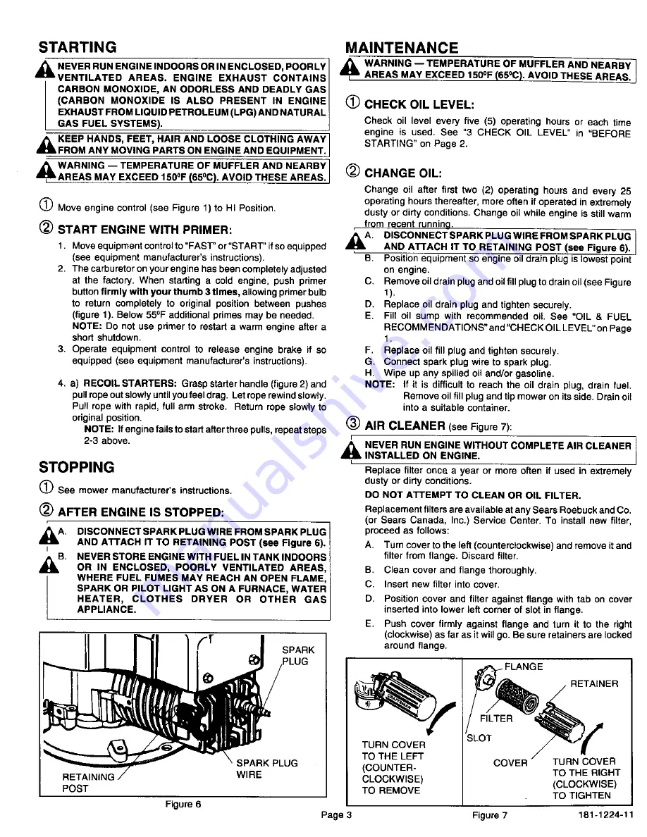 Sears 143.004010 Operator'S Manual Download Page 4