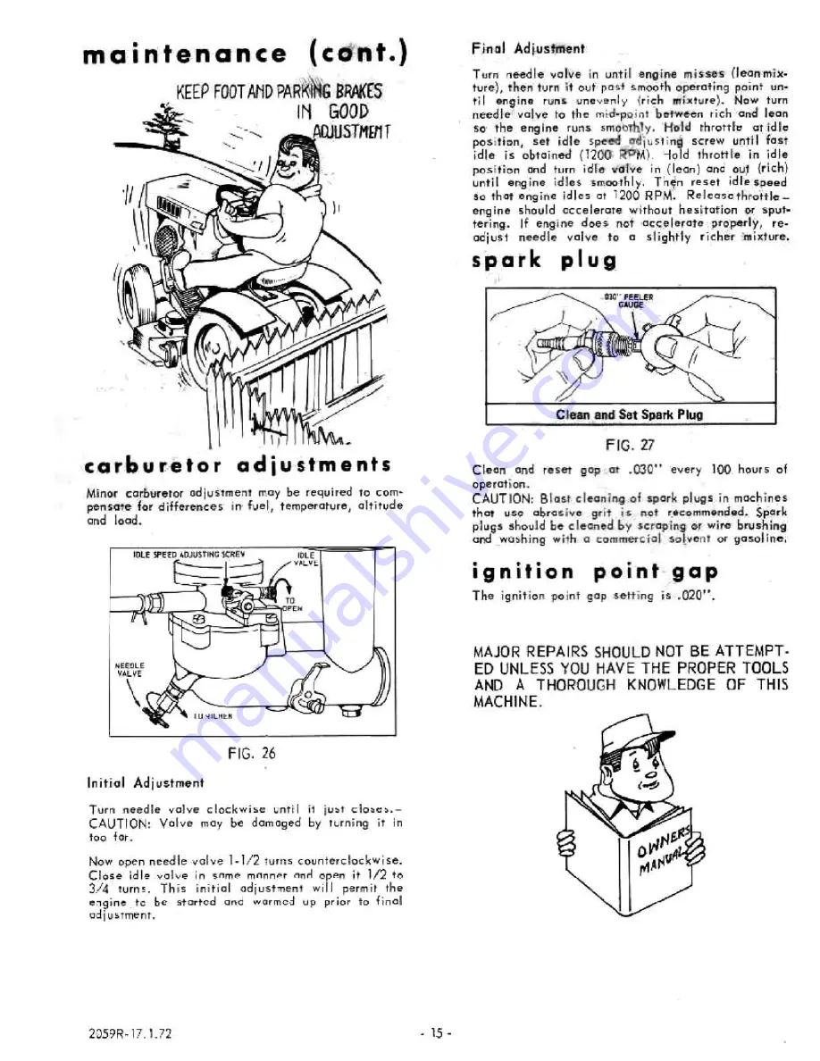 Sears 917.25200 Owner'S Manual Download Page 15