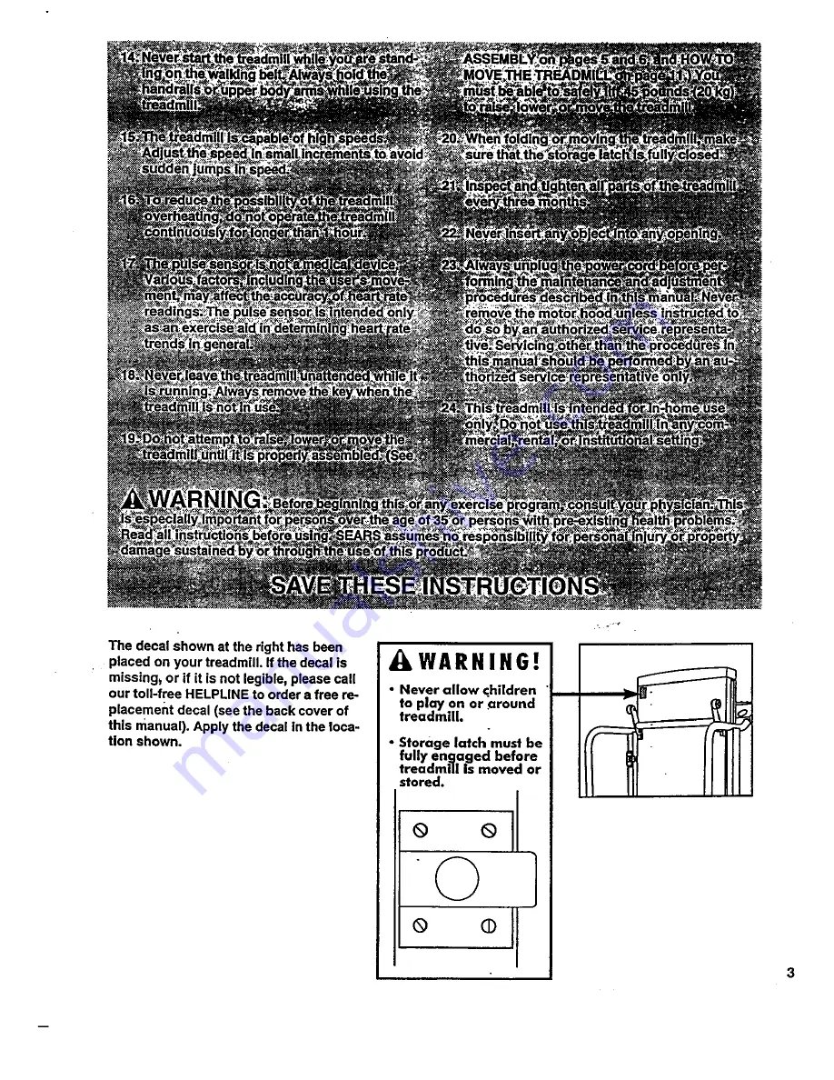 Sears CrossWalk User Manual Download Page 3