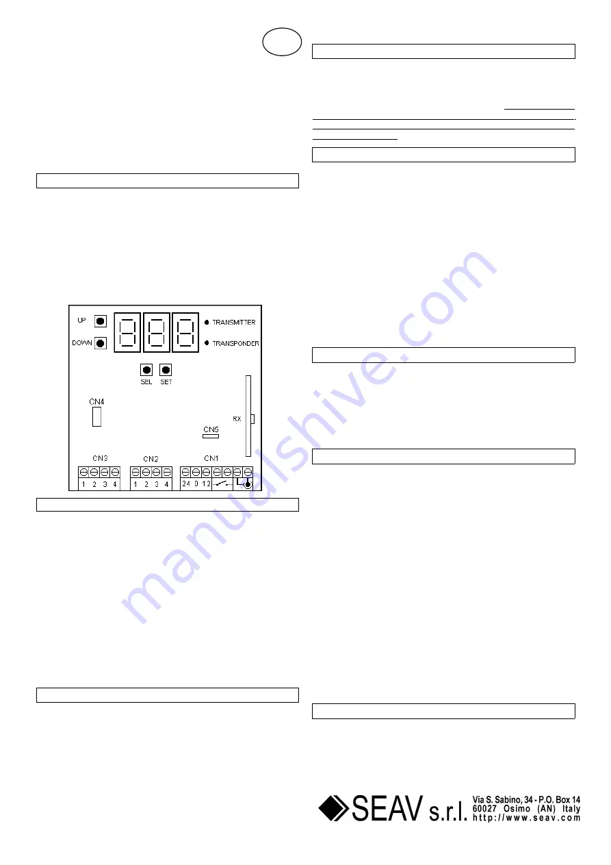 Seav BeSAFE RX Series Quick Start Manual Download Page 1