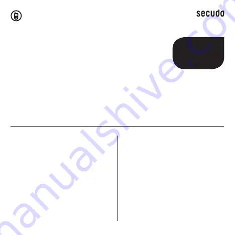 secudo B 10 Manual Download Page 31