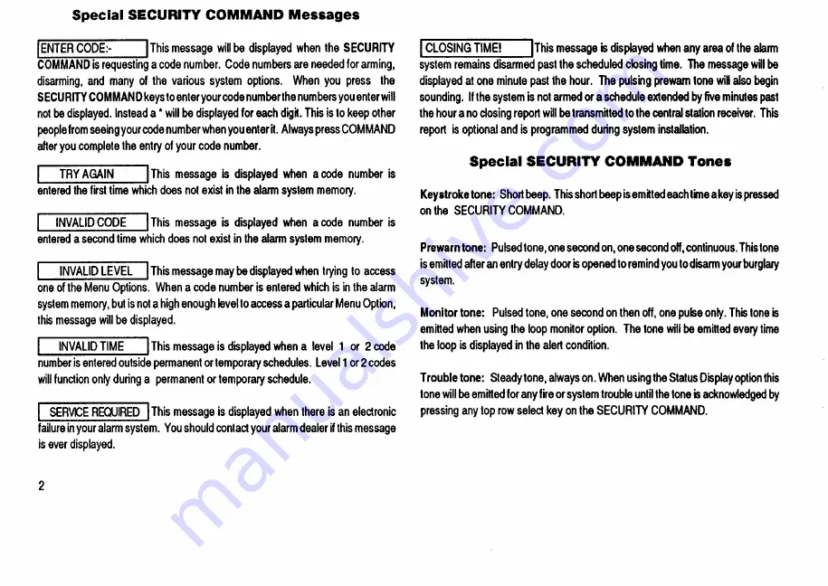 Security Command DMP Series 1712 Скачать руководство пользователя страница 4