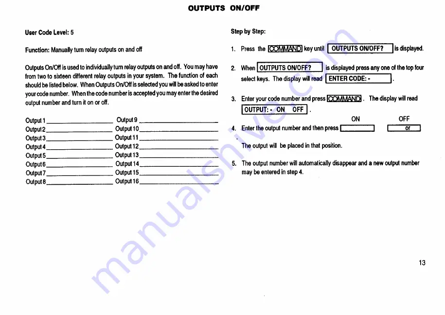 Security Command DMP Series 1712 User Manual Download Page 15