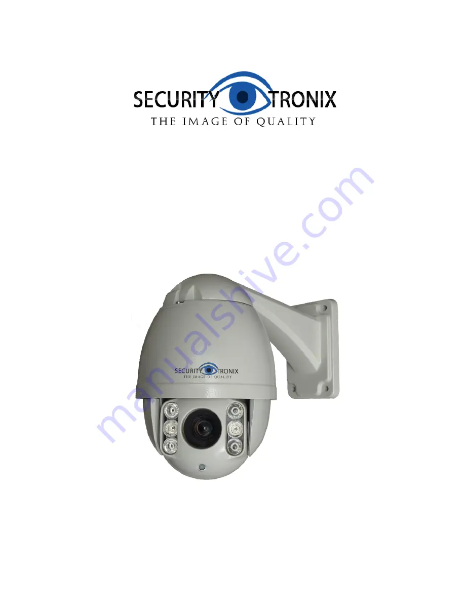 Security Tronix ST-PTZMINI-IR10X Installation Manual Download Page 1