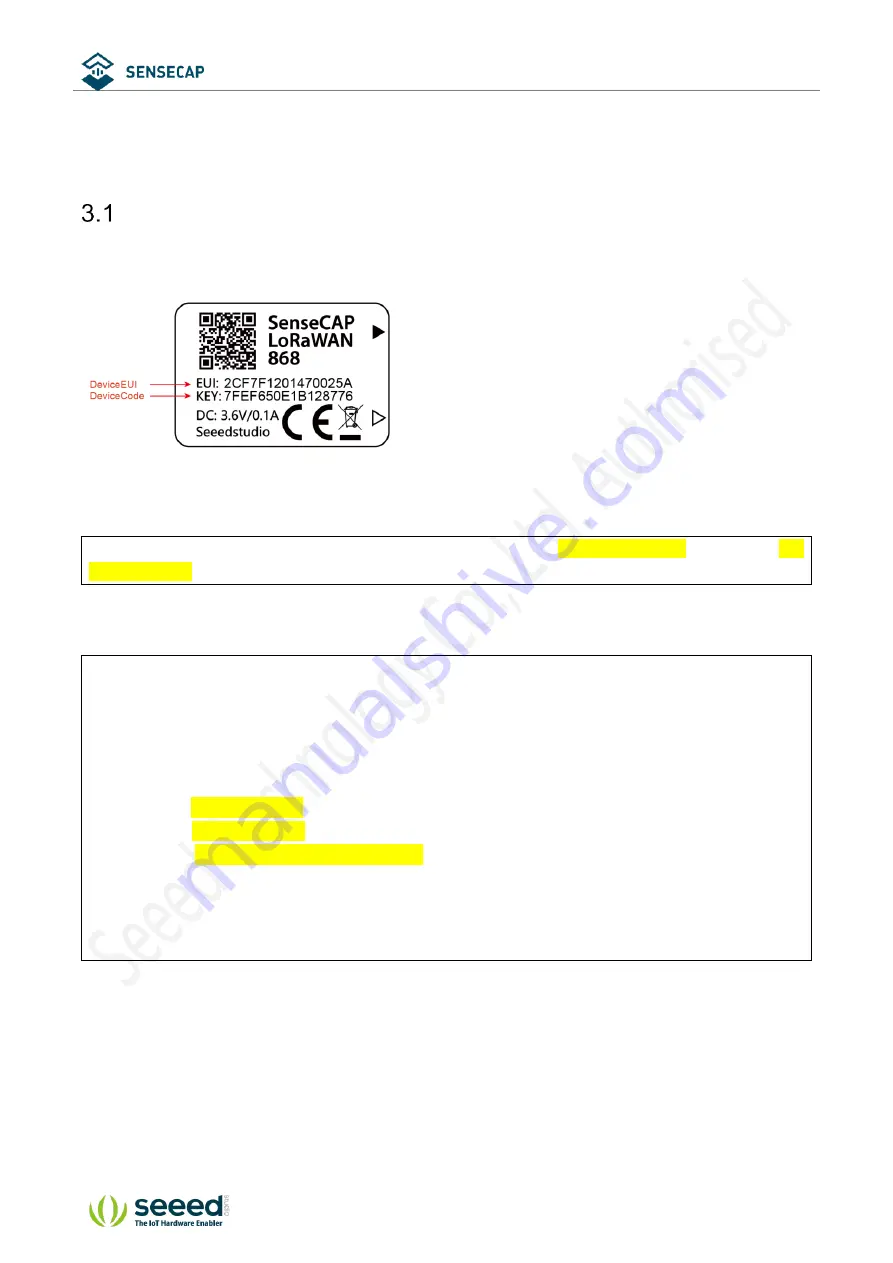 Seeed Sensecap LoRaWAN User Manual Download Page 15