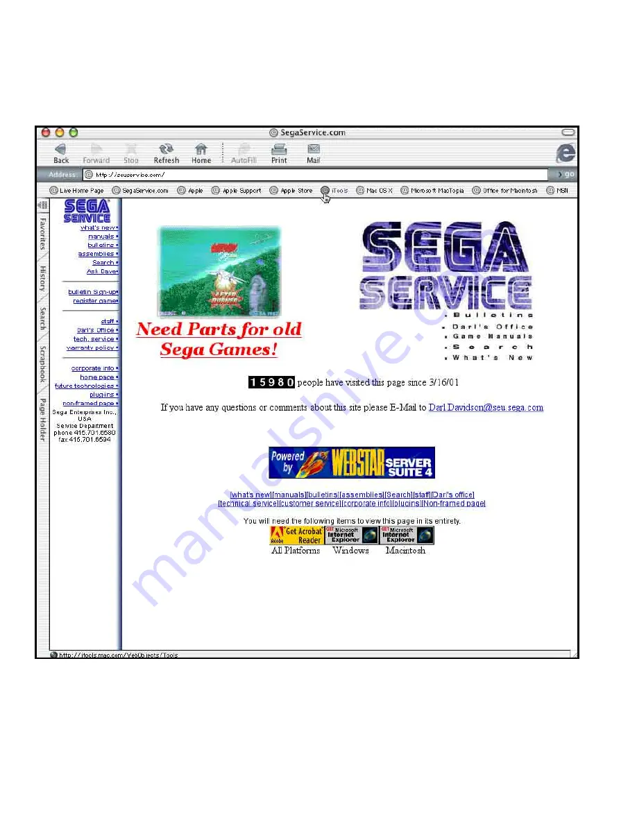 Sega SOUL SURFER Owner'S Manual Download Page 2