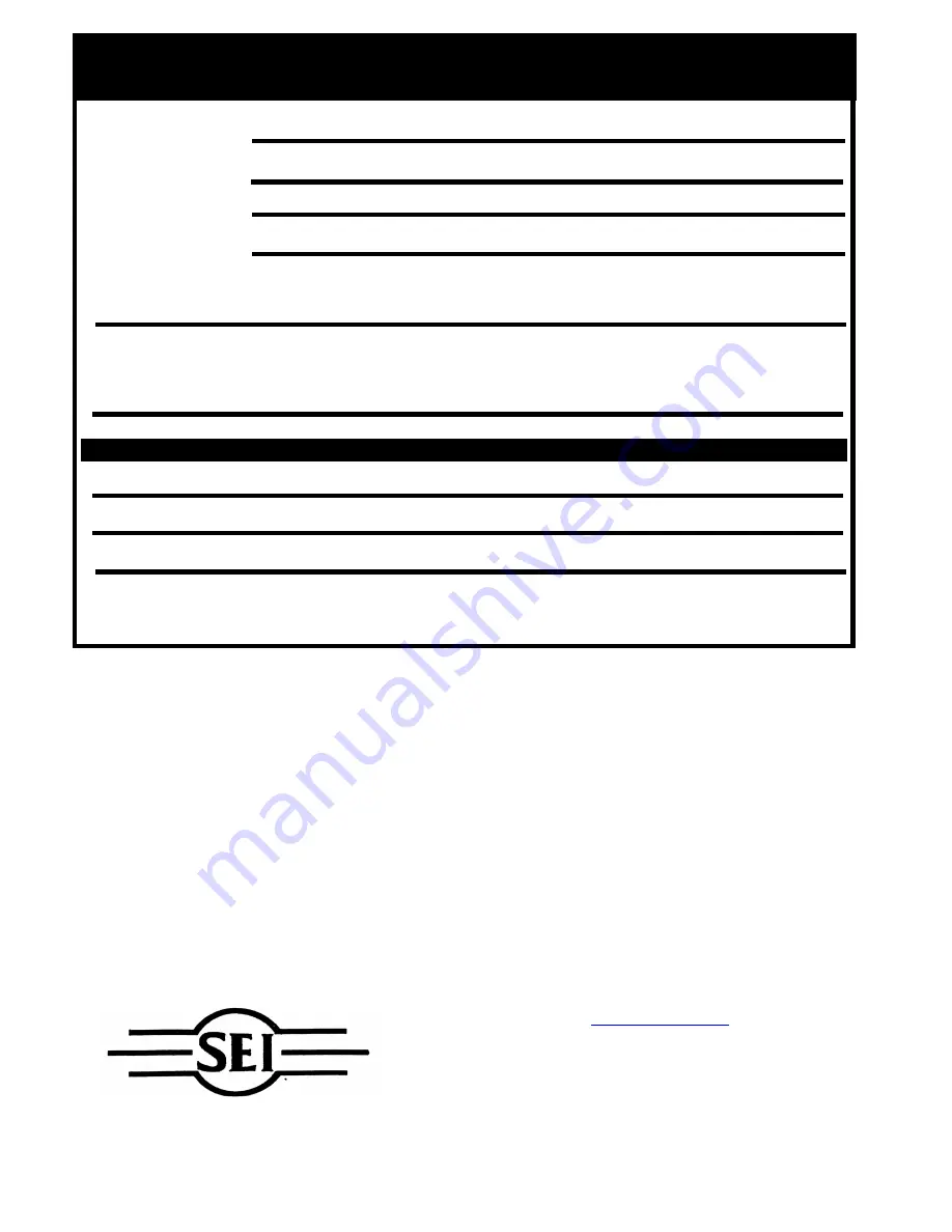 SEI PO#11582 Assembly Instructions Manual Download Page 7