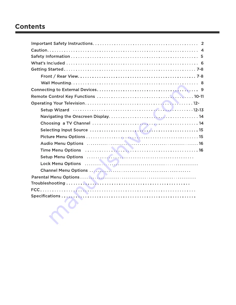 Seiki SC601GS Instruction Manual Download Page 3