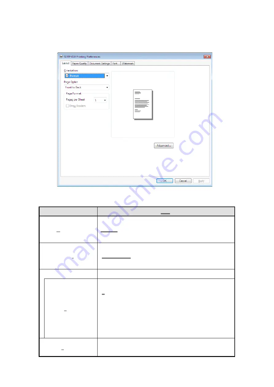 Seiko RP-E10 Series Operation Manual Download Page 24