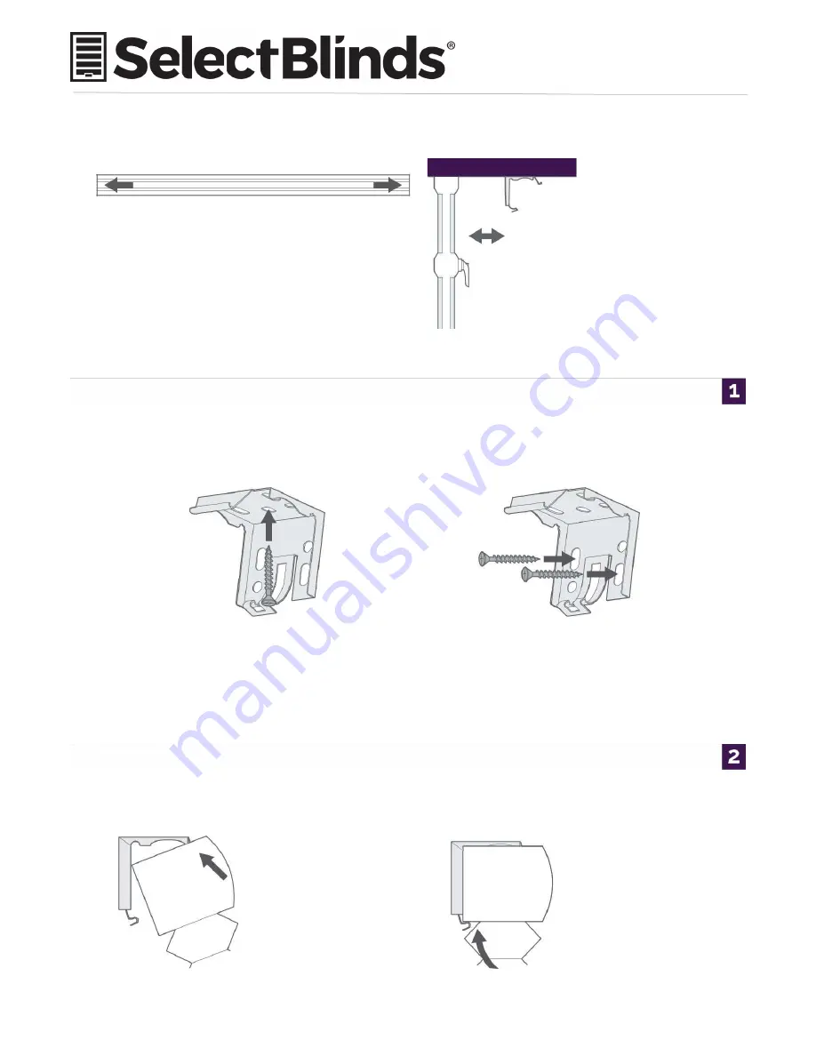 SelectBlinds Cordless Honeycomb Shades Installation Manual Download Page 1