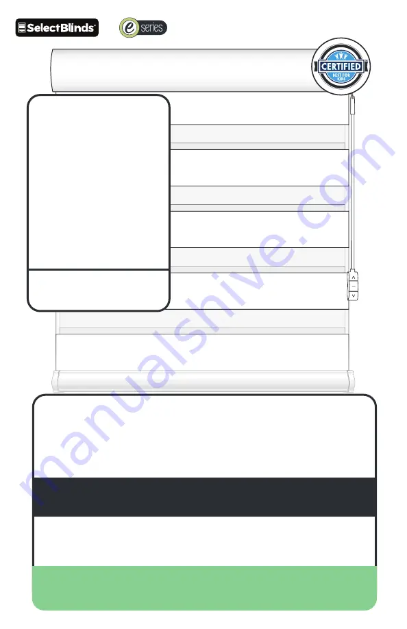 SelectBlinds Dual E Series Install Manual Download Page 1