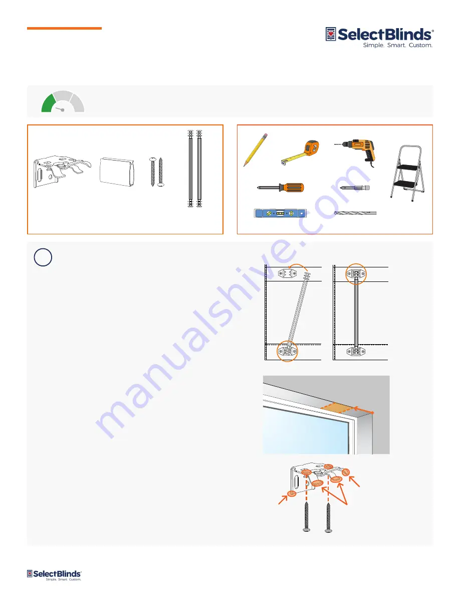 SelectBlinds ROMAN Installation Manual Download Page 1