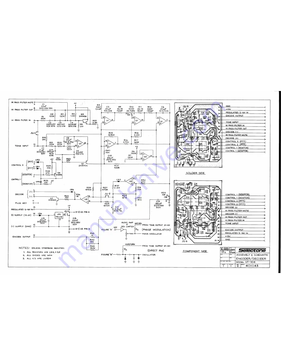 Selectone Econotone ST-104 Operating Instructions Download Page 2