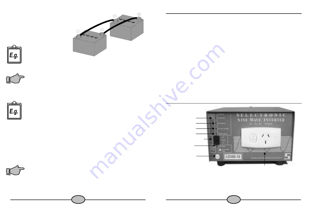 Selectronic Australia LD350-12 Скачать руководство пользователя страница 4