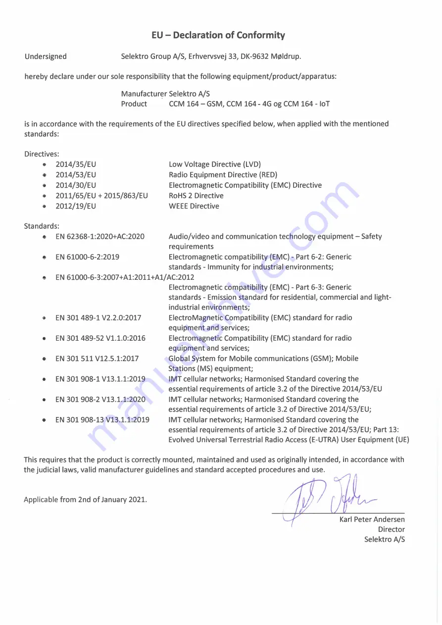 Selektro CCM 164 User Manual Download Page 55