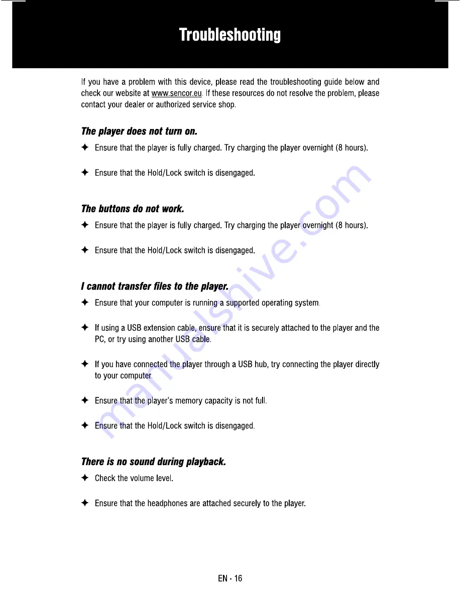 Sencor SFP 1150 Instruction Manual Download Page 16