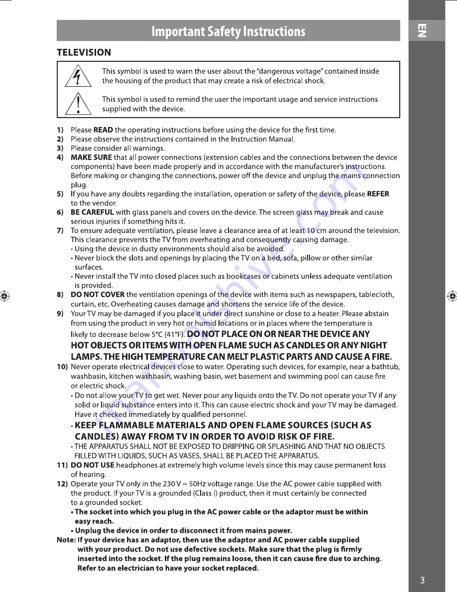 Sencor SLE 1951M4 titanium Instruction Manual Download Page 3