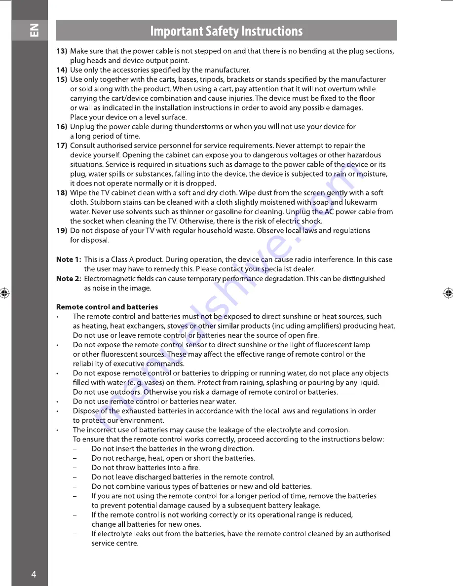 Sencor SLE 1951M4 titanium Instruction Manual Download Page 4