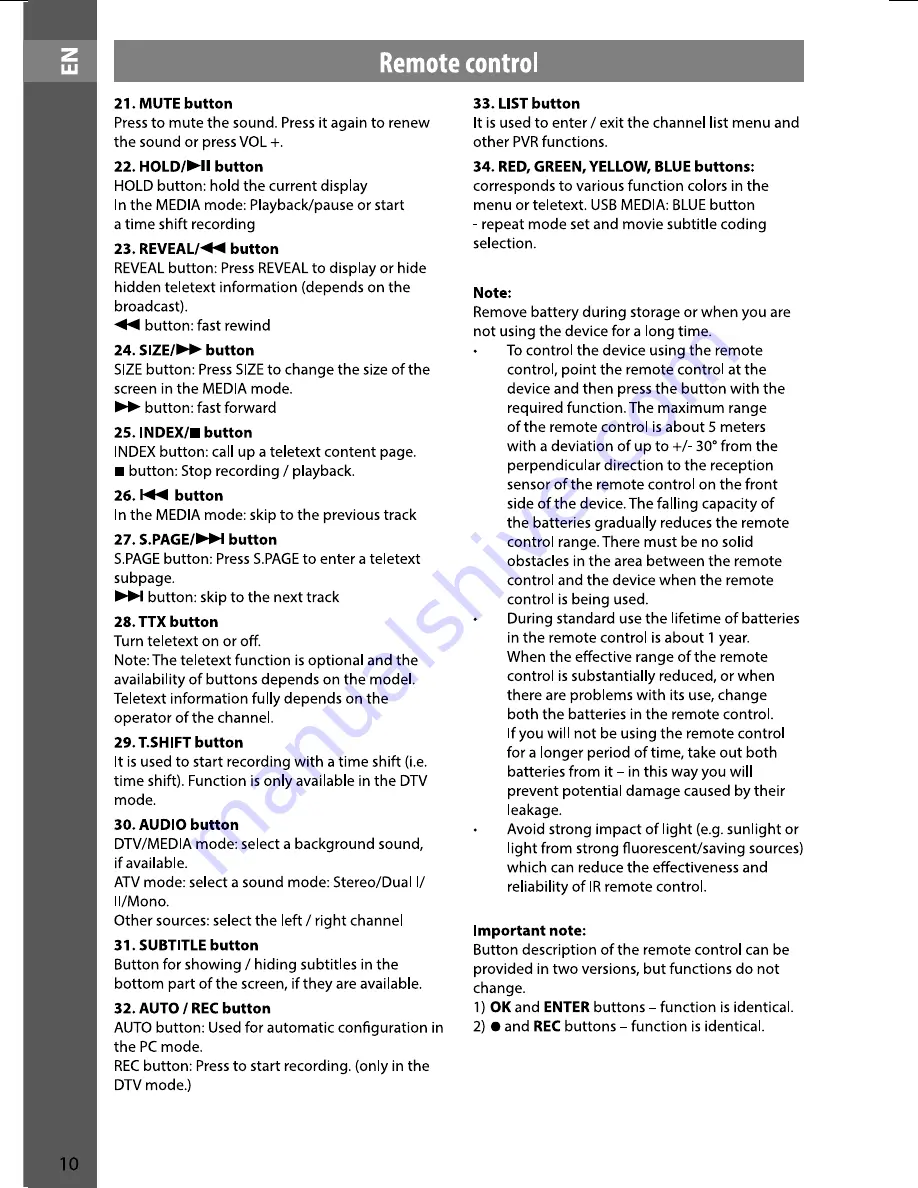 Sencor SLE 2909M4 Instruction Manual Download Page 10