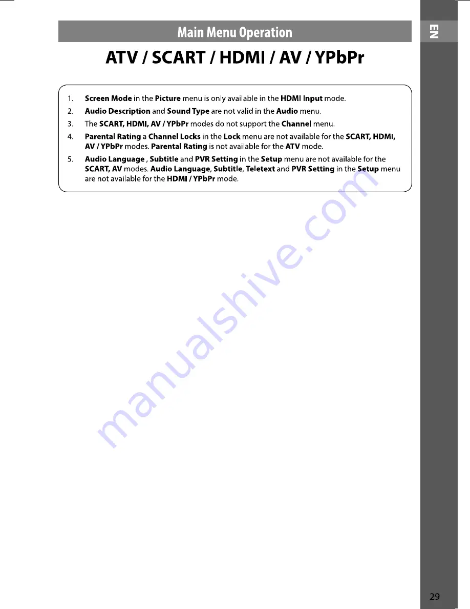 Sencor SLE 2909M4 Instruction Manual Download Page 29