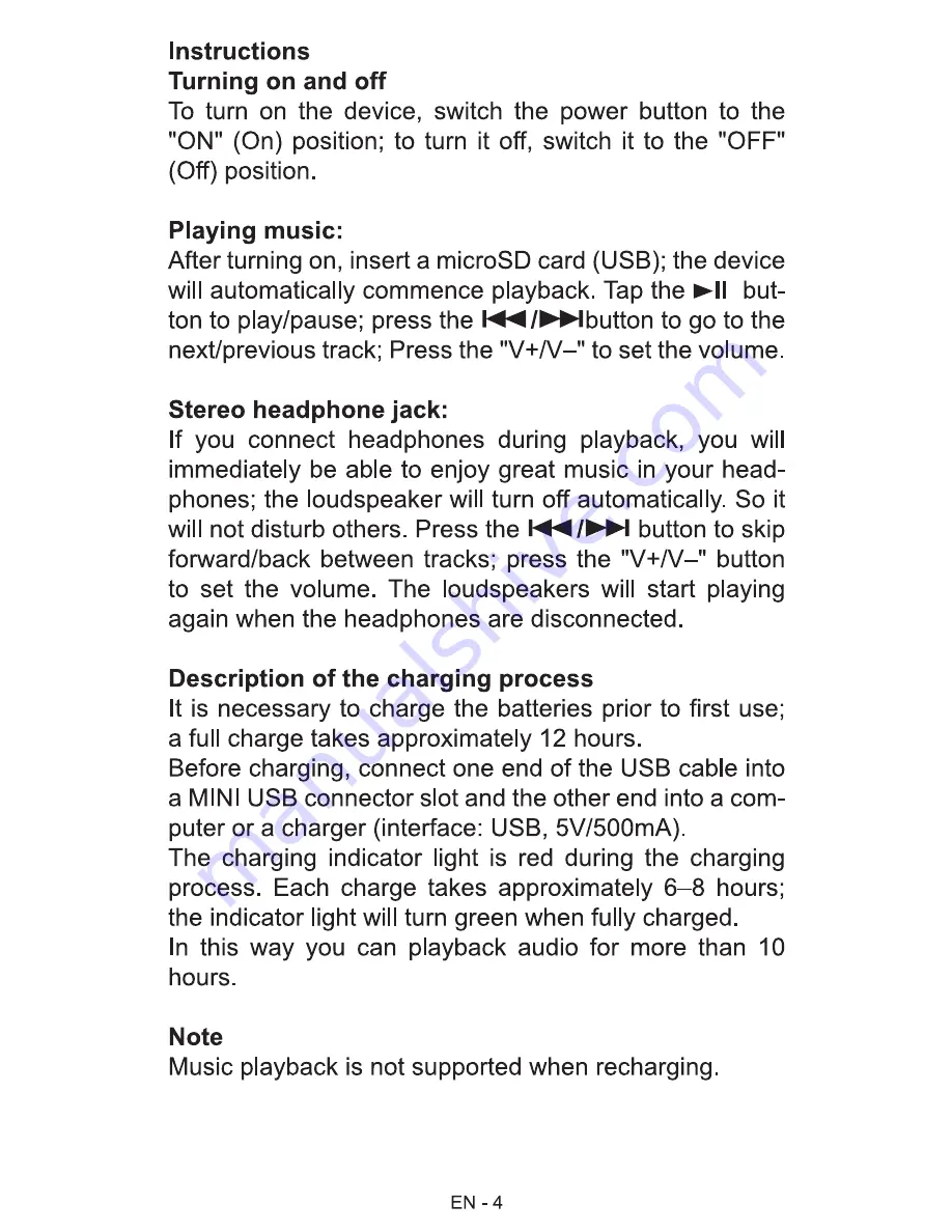 Sencor SRD 15 B User Manual Download Page 6