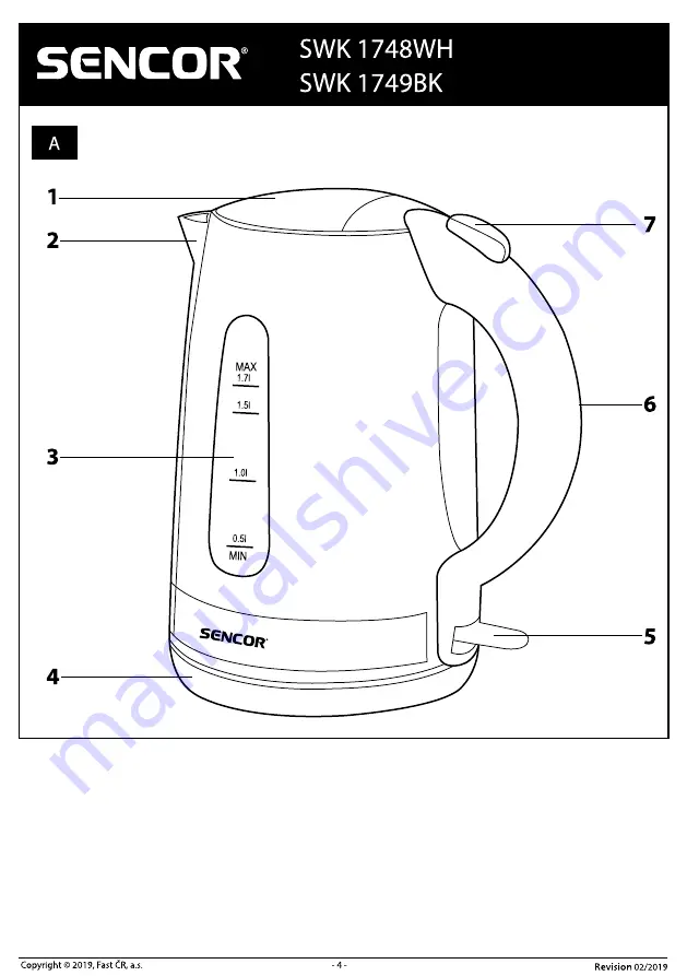 Sencor SWK 1748WH Manual Download Page 4