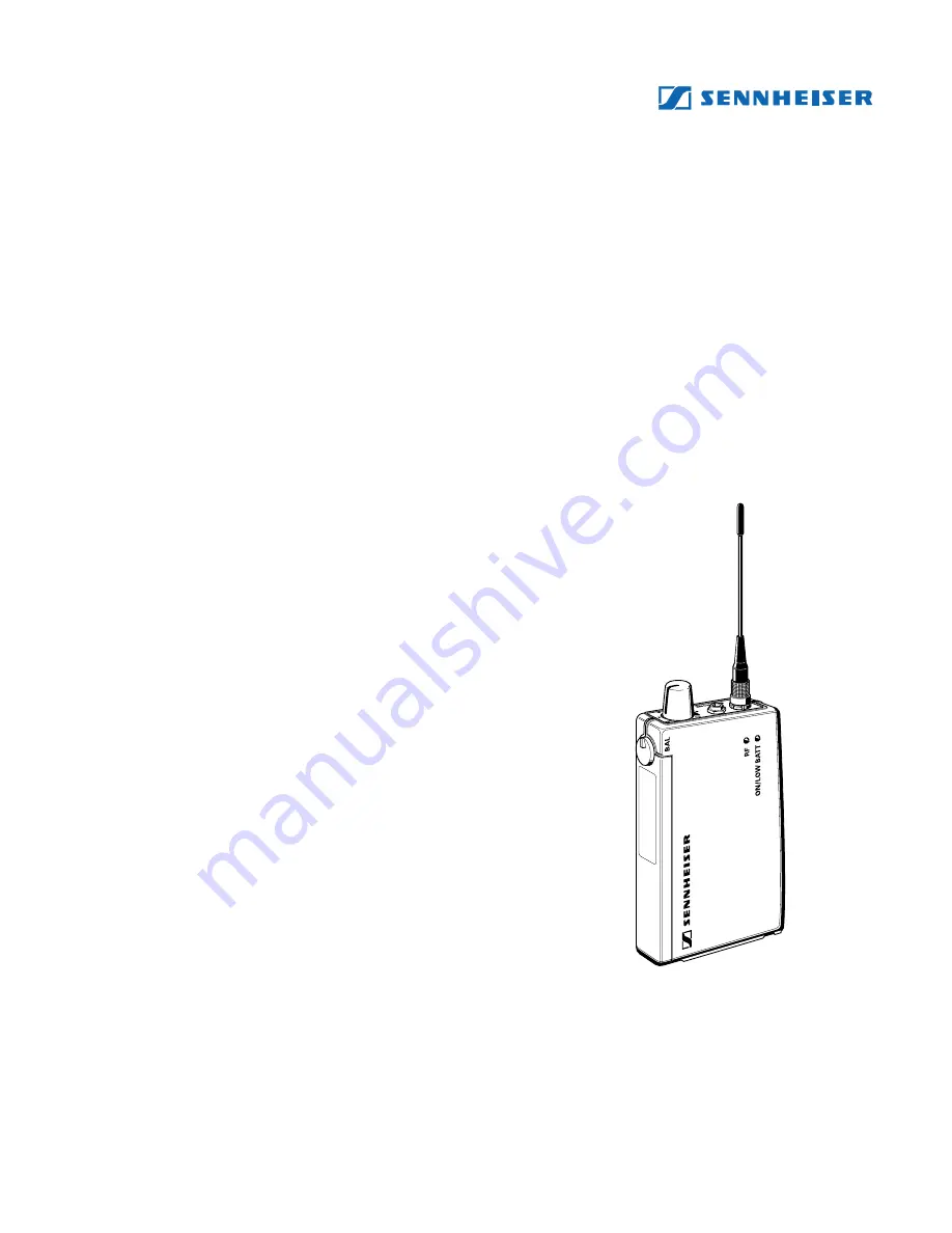 Sennheiser EK 3053-U Instructions For Use Manual Download Page 14