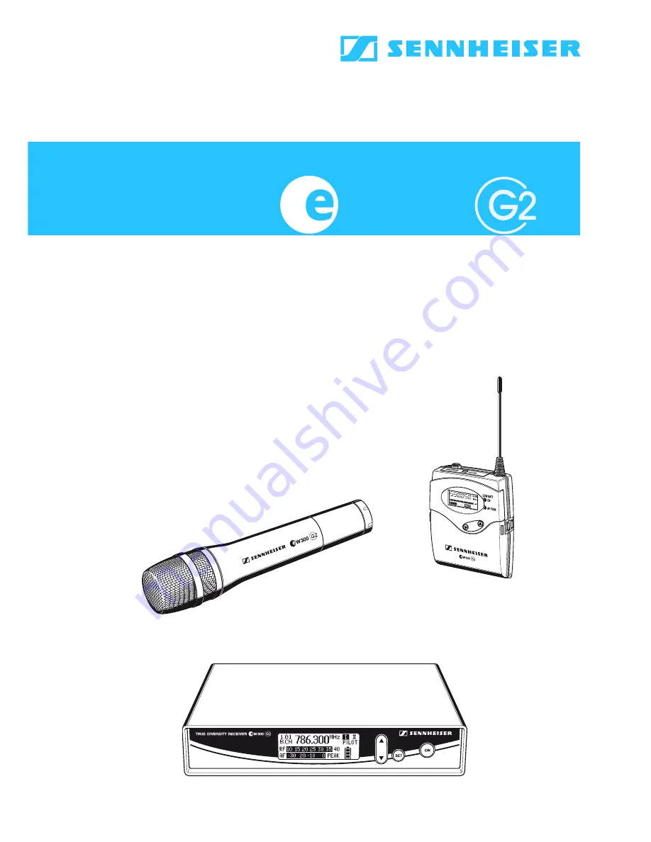 Sennheiser evolution wireless G2 300 IEM Series Instructions For Use Manual Download Page 46