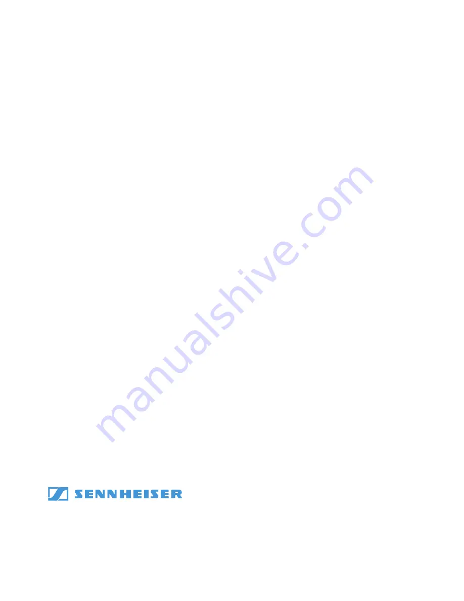 Sennheiser evolution wireless G3 system Instruction Manual Download Page 65