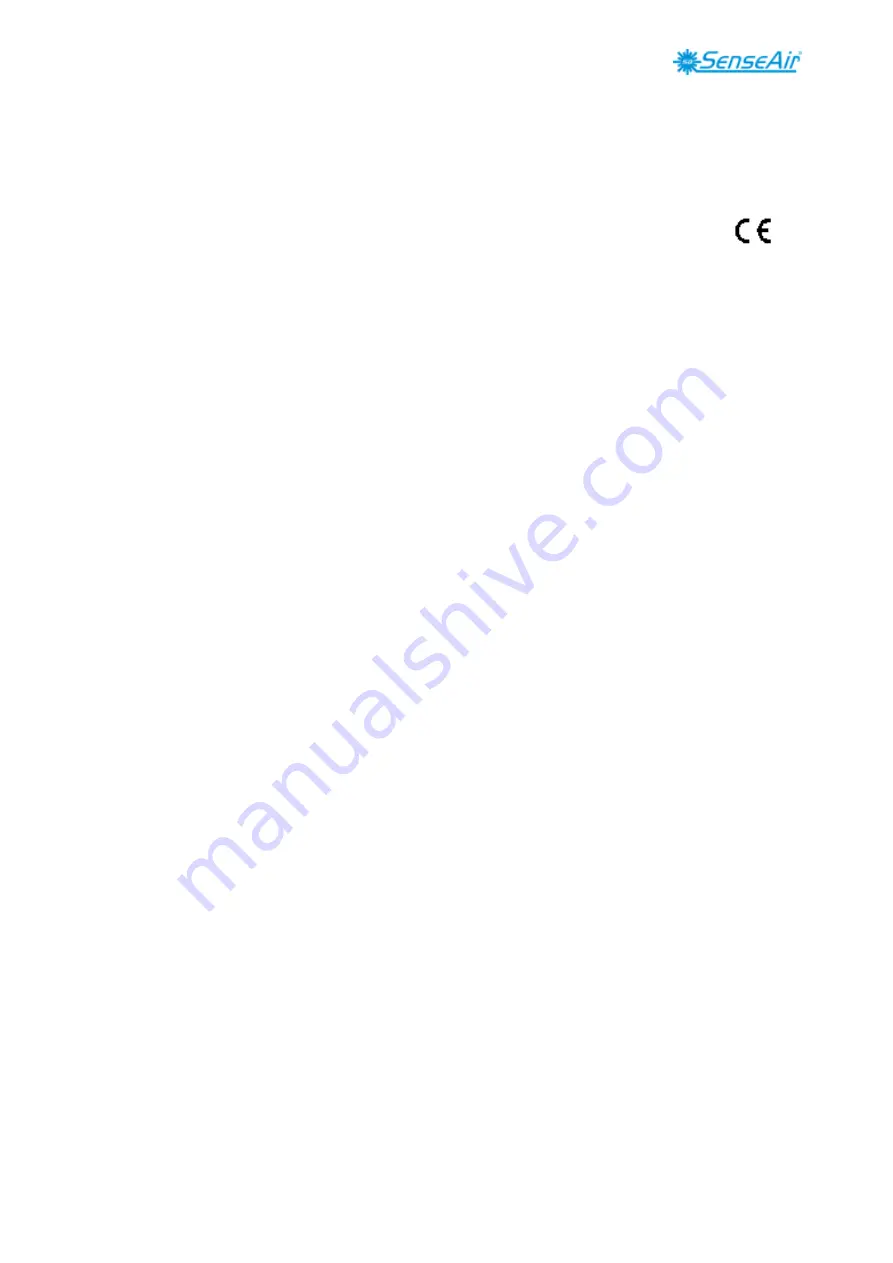 SenseAir aSENSE mIII User Manual Download Page 16