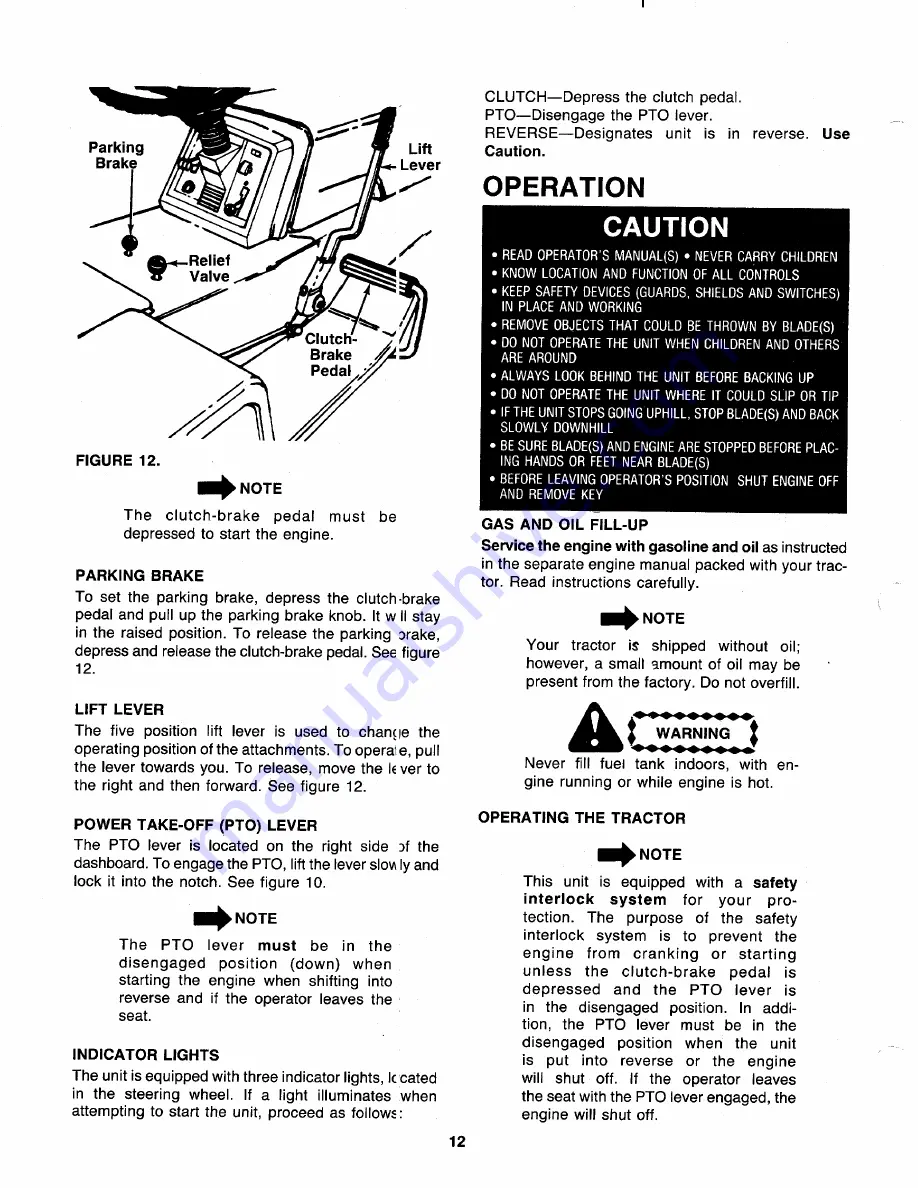 Sentar/MTD products 138-784-401 Скачать руководство пользователя страница 12