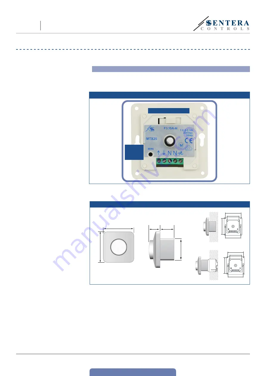 Sentera Controls MT Mounting And Operating Instructions Download Page 6