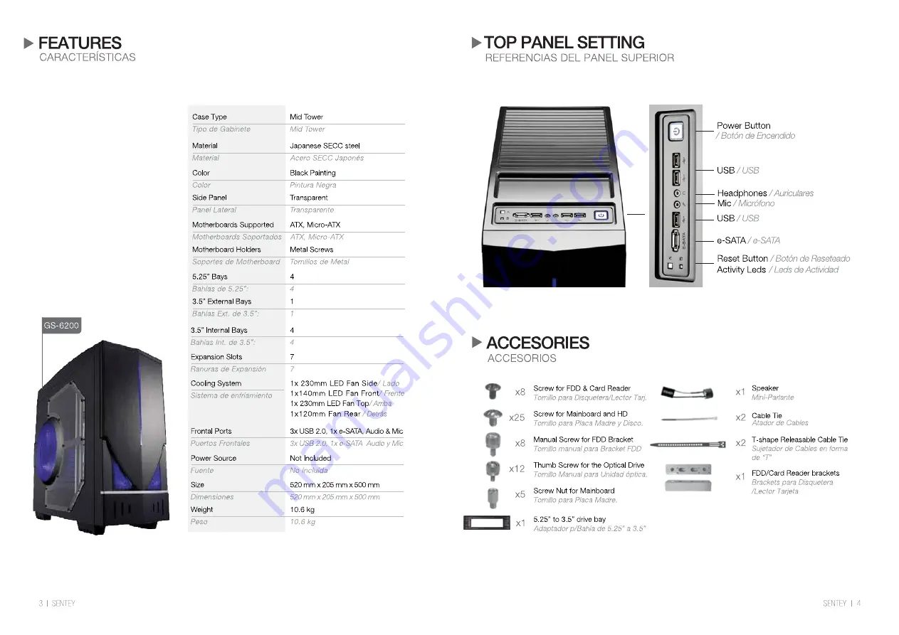 Sentey Renegade Etreme Devision User Manual Download Page 3