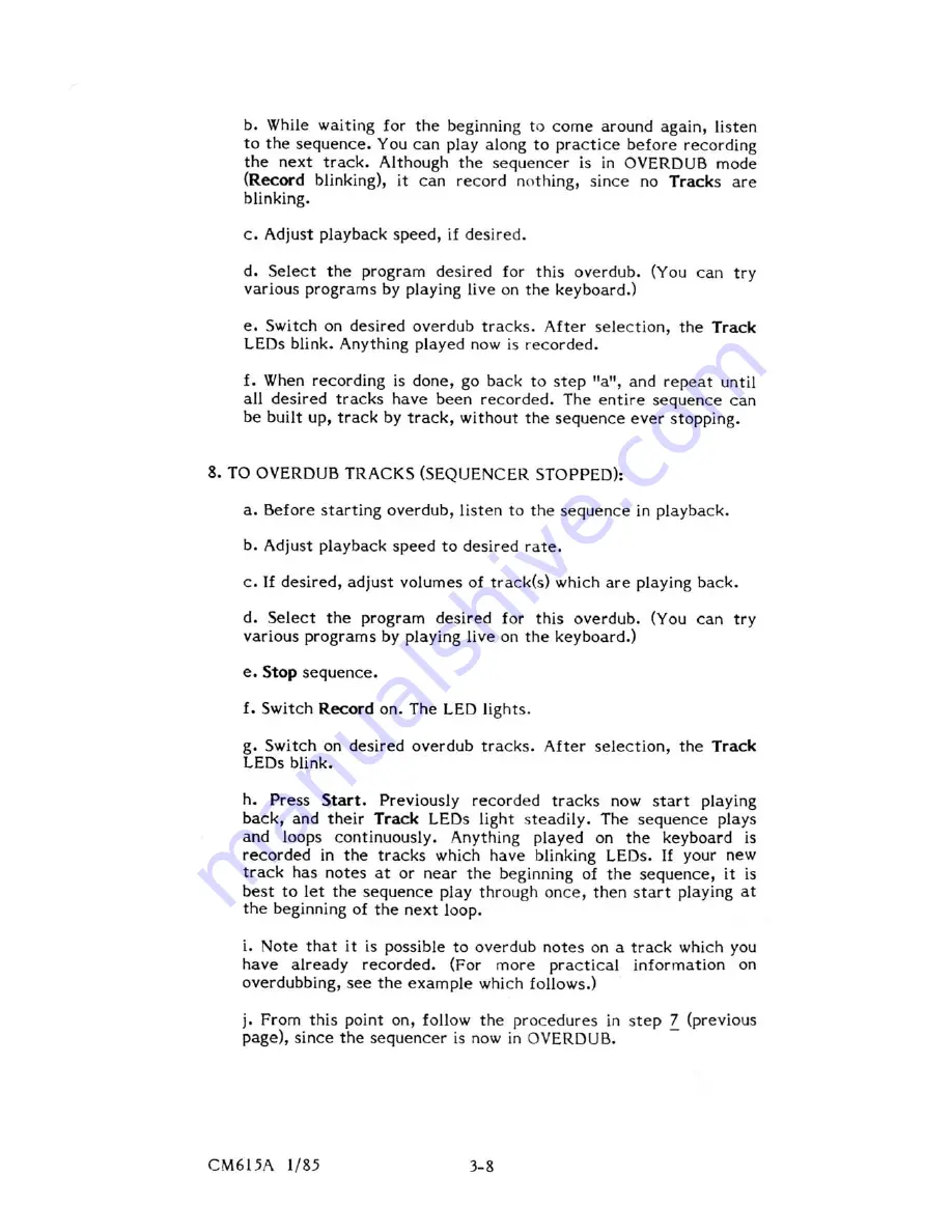 Sequential Multi-Trak Operation Manual Download Page 26