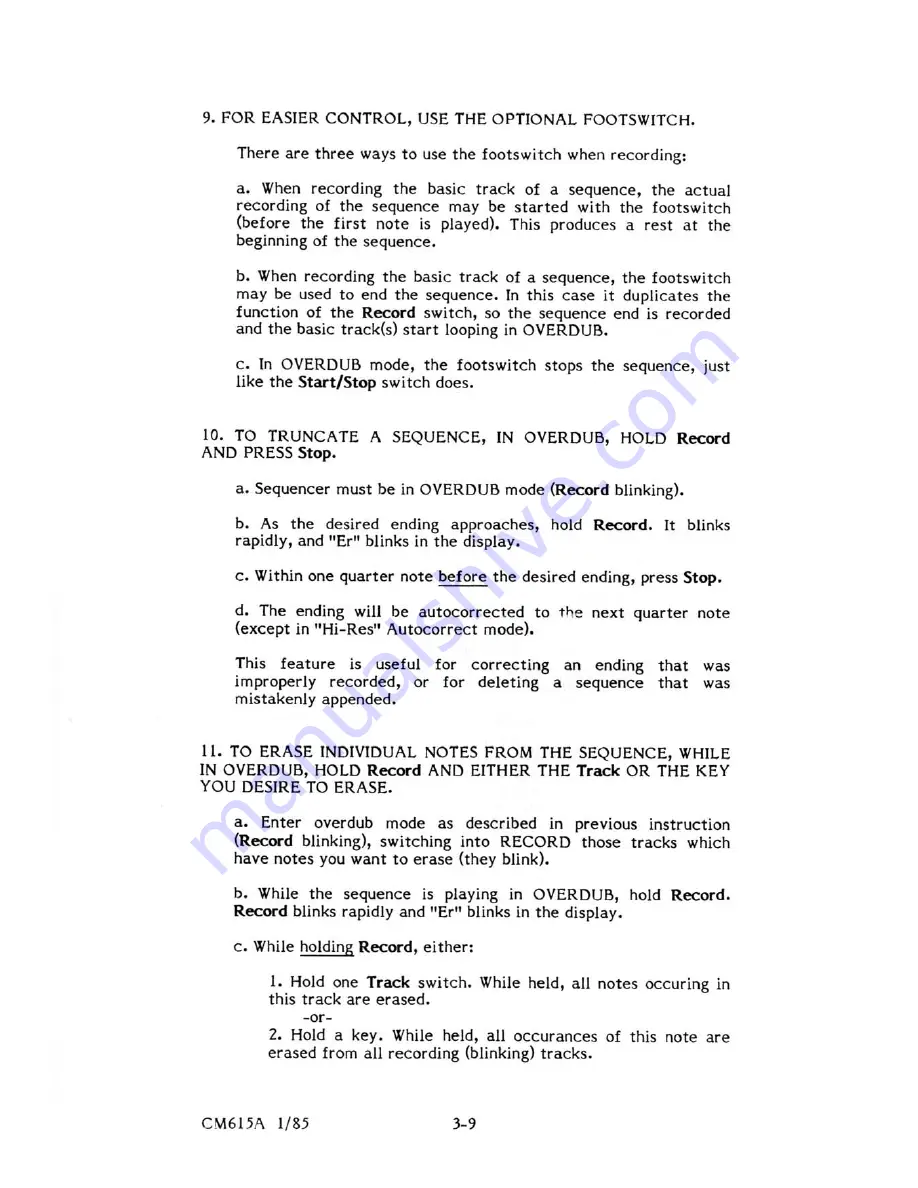 Sequential Multi-Trak Operation Manual Download Page 27