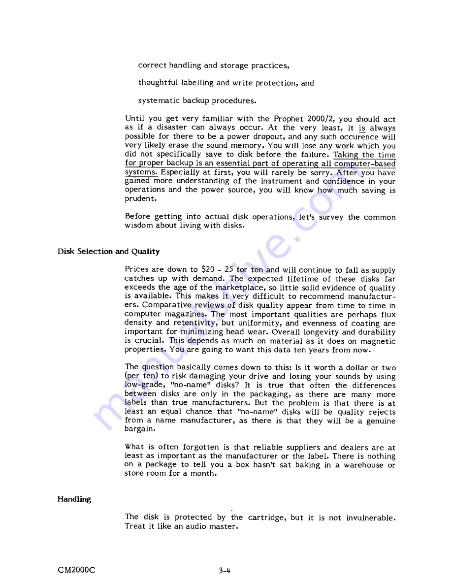 Sequential Prophet 2000 Operation Manual Download Page 37