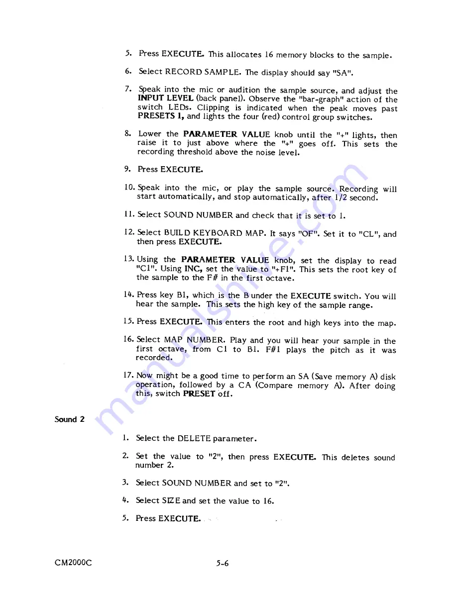 Sequential Prophet 2000 Operation Manual Download Page 79