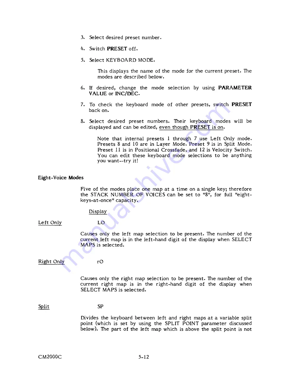 Sequential Prophet 2000 Operation Manual Download Page 85