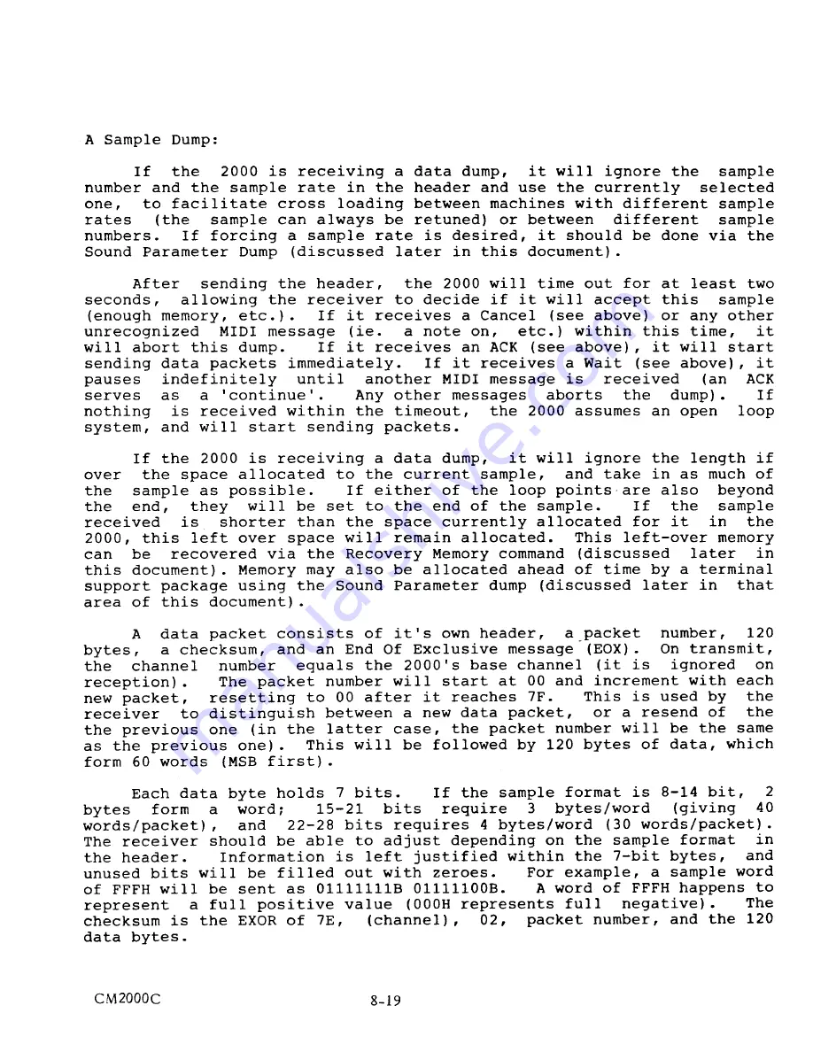 Sequential Prophet 2000 Operation Manual Download Page 187