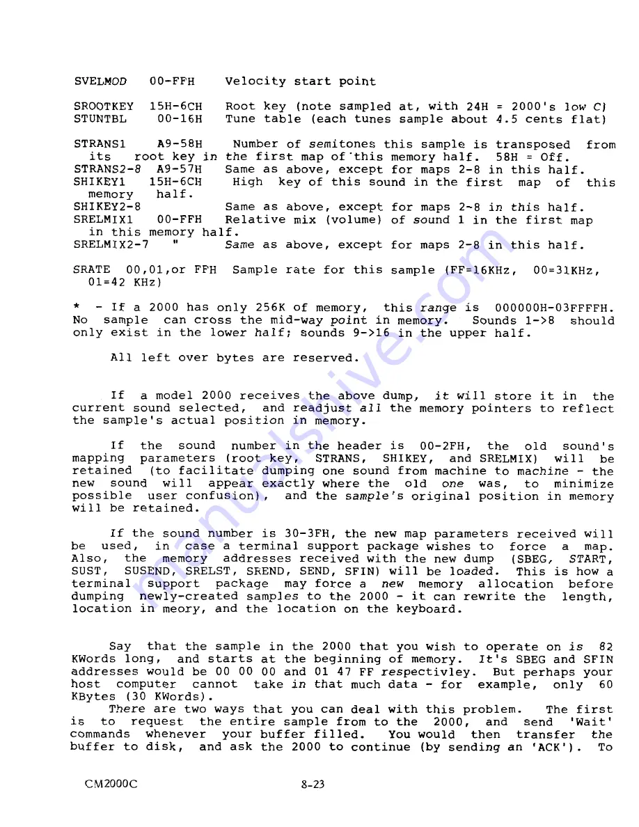 Sequential Prophet 2000 Operation Manual Download Page 191