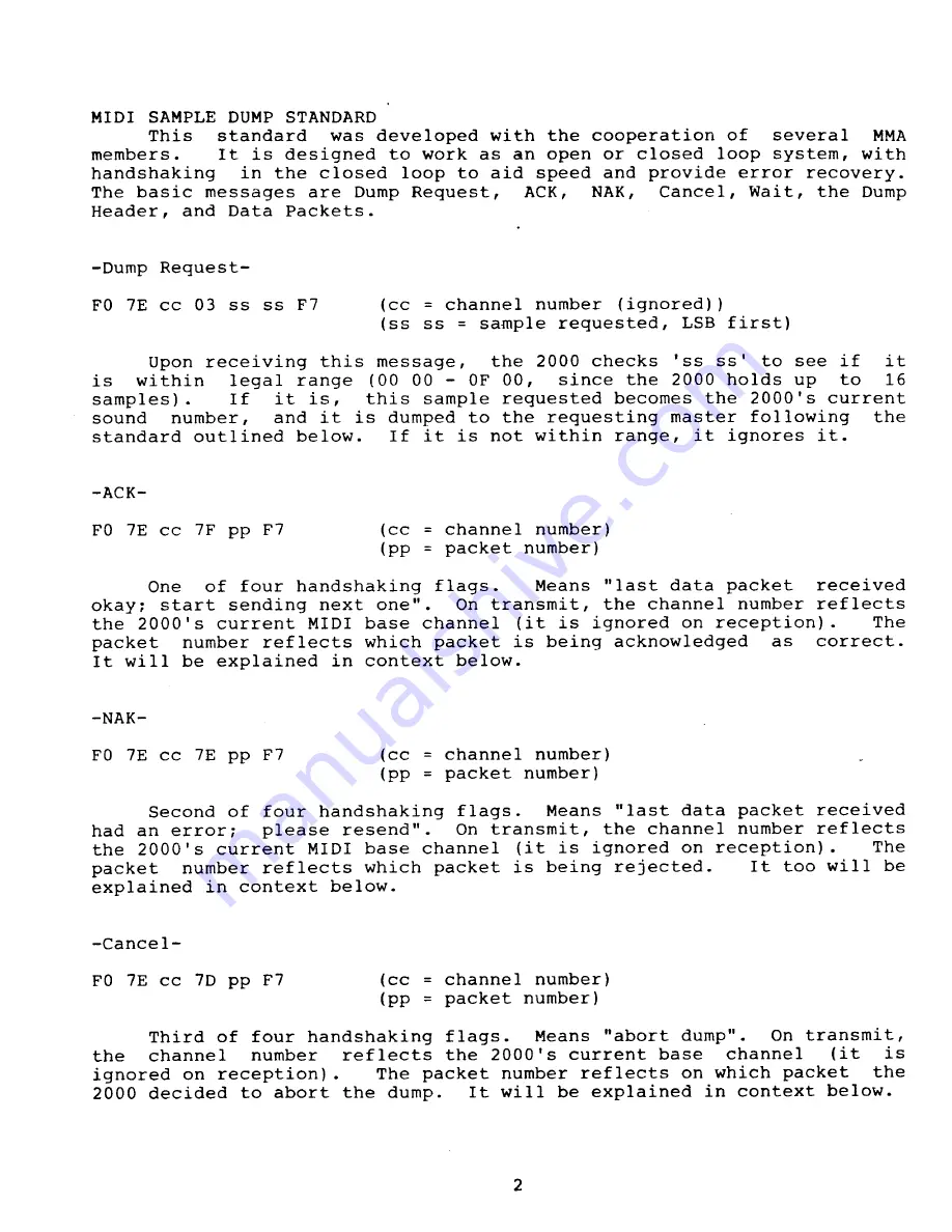 Sequential Prophet 2000 Operation Manual Download Page 240